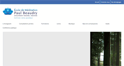 Desktop Screenshot of meditationpaulbeaudry.com